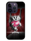 wisconsin badger logo iPhone 14 Pro Case