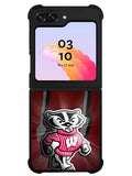 wisconsin badger logo Samsung Galaxy Z Flip 5 5G 2023 Case