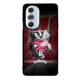 wisconsin badger logo Motorola Moto Edge 2022 Case