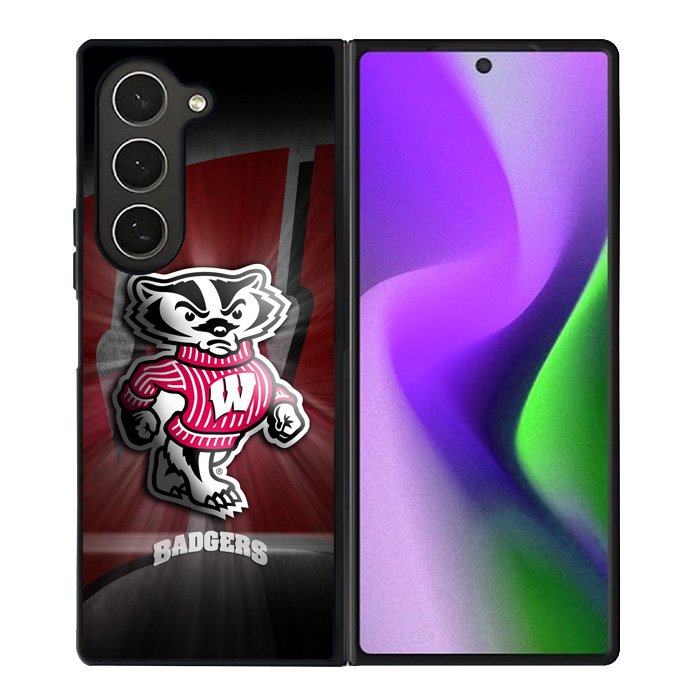 wisconsin badger logo Samsung Galaxy Z Fold 6 Case