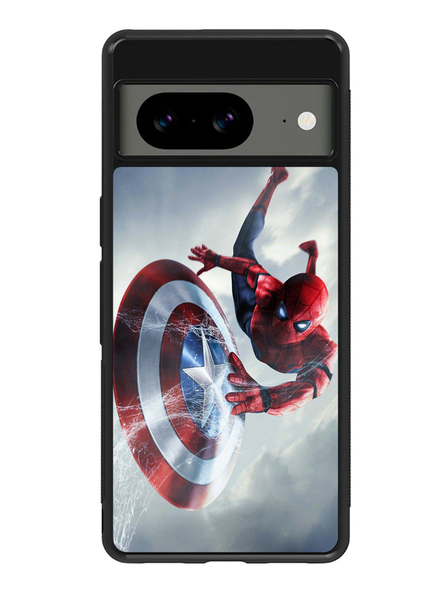 Spiderman Captain America Shield Google Pixel 8 Case QC2511
