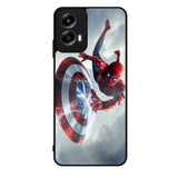 Spiderman Captain America Shield Motorola Moto G Play 2024 Case OV2511