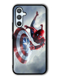 Spiderman Captain America Shield Samsung Galaxy A14 5G Case QC2511