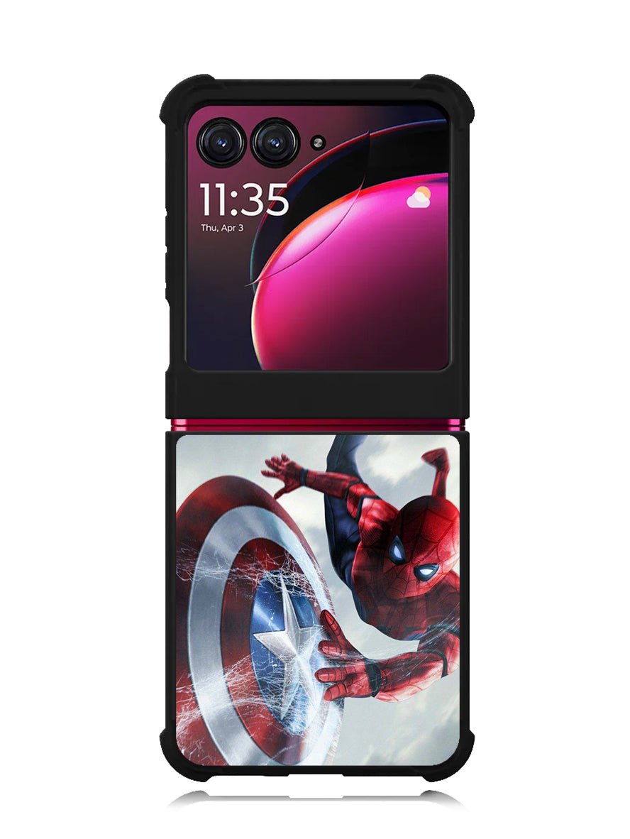 Spiderman Captain America Shield Motorola Moto Razr Plus 2023 , Moto Razr+ 2023 Case OV2511