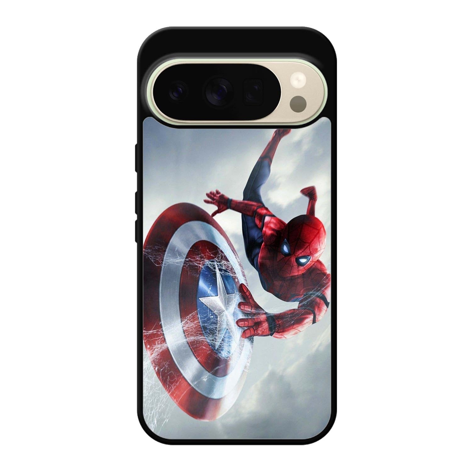 Spiderman Captain America Shield Google Pixel 10 Pro XL Case QC2511