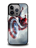 Spiderman Captain America Shield iPhone 16 Pro Max Case QC2511