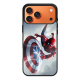 Spiderman Captain America Shield iPhone 17 Pro Case QC2511
