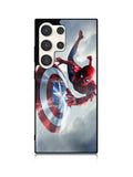 Spiderman Captain America Shield Samsung Galaxy S23 Ultra 5G Case QC2511