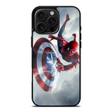 Spiderman Captain America Shield iPhone 16 Pro Max Case OV2511