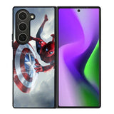 Spiderman Captain America Shield Samsung Galaxy Z Fold 6 5G 2024 Case OV2511
