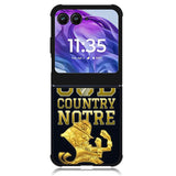 notre dame fighting irish 4th Motorola Moto Razr Plus 2024 , Moto Razr+ 2024 Case