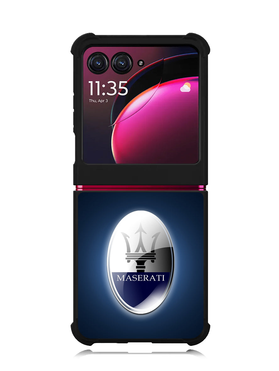 maserati logo 3rd Motorola Moto Razr Plus 2023 , Moto Razr+ 2023 Case