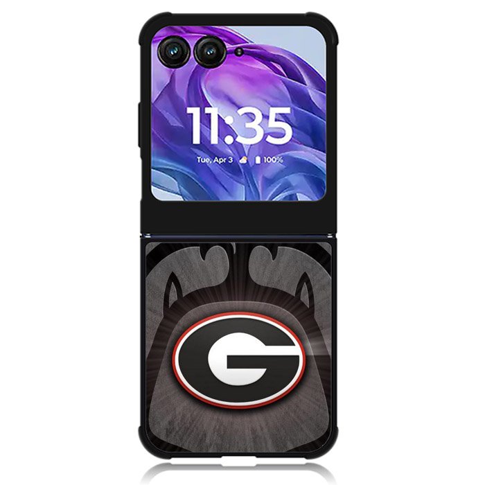 university georgia bulldogs 3rd Motorola Moto Razr Plus 2024 , Moto Razr+ 2024 Case