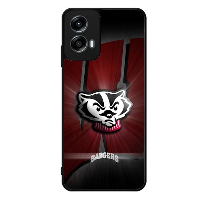 wisconsin badger logo Motorola Moto G Play 2024 Case OV1985