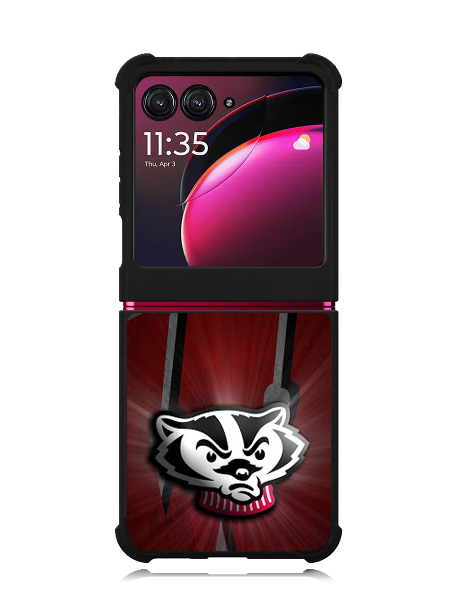wisconsin badger logo Motorola Moto Razr Plus 2023 , Moto Razr+ 2023 Case OV1985