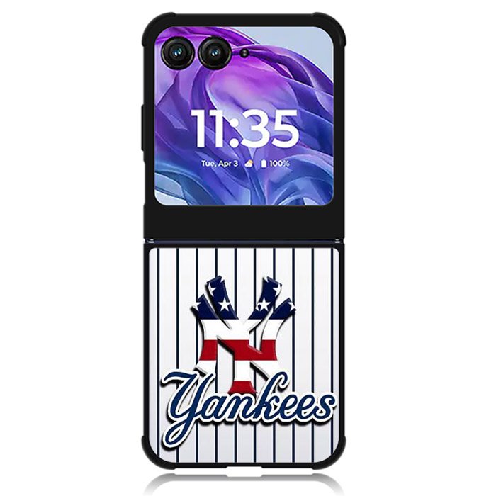 NY Yankees Motorola Moto Razr Plus 2024 , Moto Razr+ 2024 Case OV3034