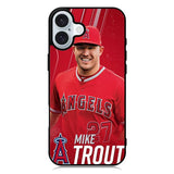 mike trout baseball iPhone 16 Case QC3235