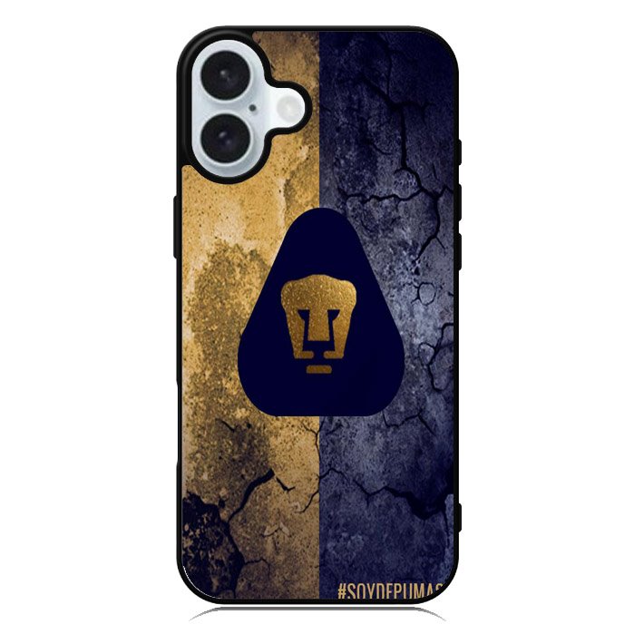 pumas unam logo iPhone 16 Case QC2806