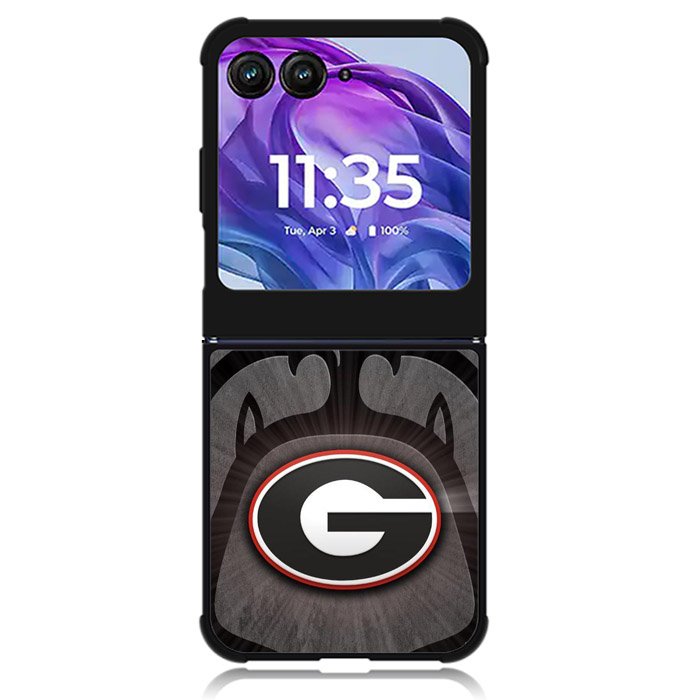 Georgia Bulldogs Logo 2nd Motorola Moto Razr Plus 2024 , Moto Razr+ 2024 Case