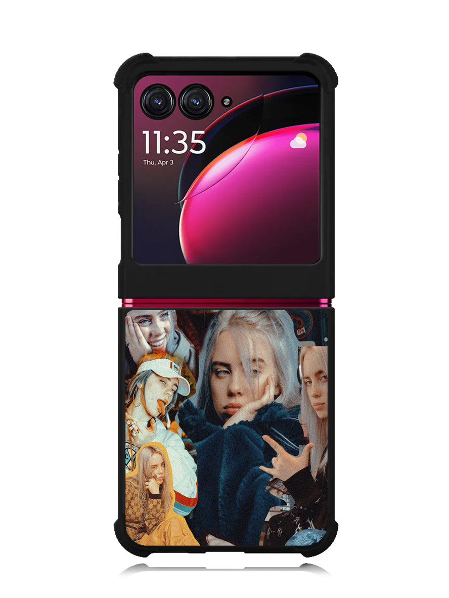 BILLIE EILISH SINGER COLLAGE Motorola Moto Razr Plus 2023 , Moto Razr+ 2023 Case