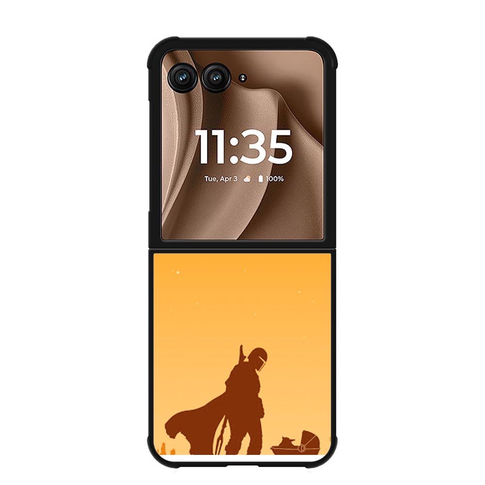 baby yoda and mandalorian XMotorola Moto RAZR Plus 2025 Case OV0740
