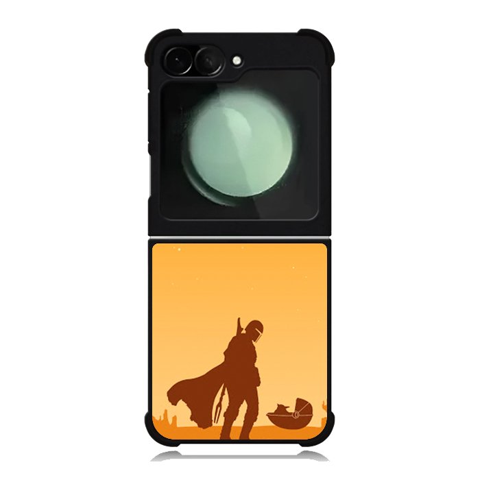 baby yoda and mandalorian XSamsung Galaxy Z Flip 6 5G 2024 Case OV0740