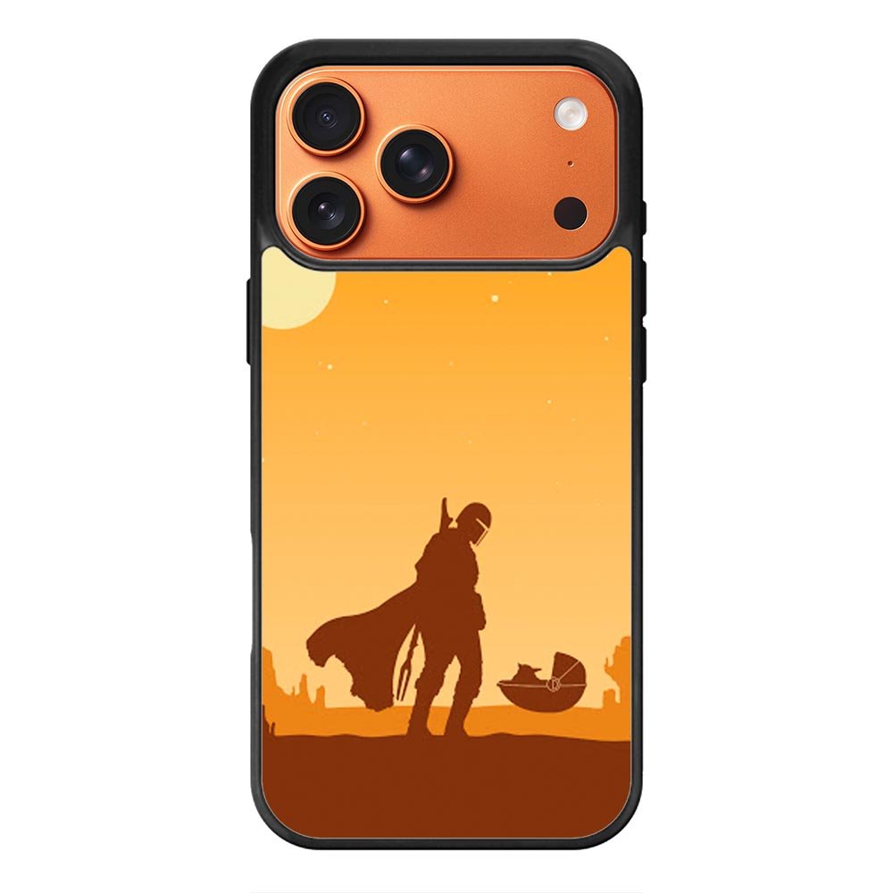 baby yoda and mandalorian XiPhone 17 Pro Case QC0740