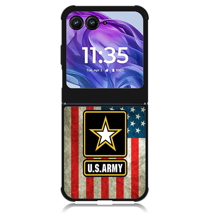 us army flag Motorola Moto Razr Plus 2024 , Moto Razr+ 2024 Case