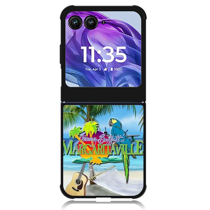 jimmy buffett margaritaville Motorola Moto Razr Plus 2024 , Moto Razr+ 2024 Case