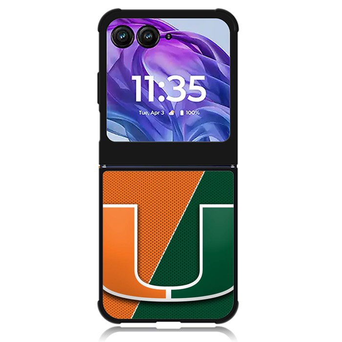 miami hurricanes symbol Motorola Moto Razr Plus 2024 , Moto Razr+ 2024 Case