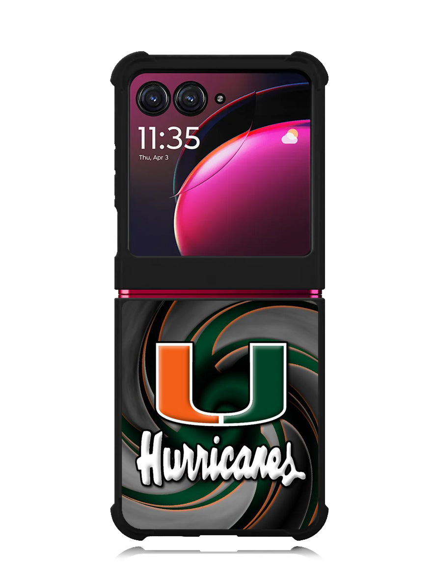 miami hurricanes Motorola Moto Razr Plus 2023 , Moto Razr+ 2023 Case