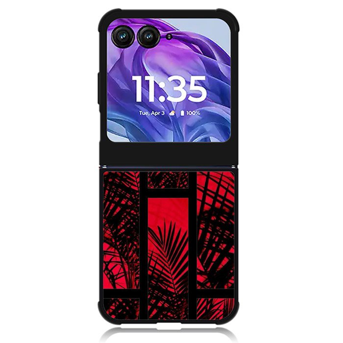Red Plant Aesthetic Motorola Moto Razr Plus 2024 , Moto Razr+ 2024 Case OV7925
