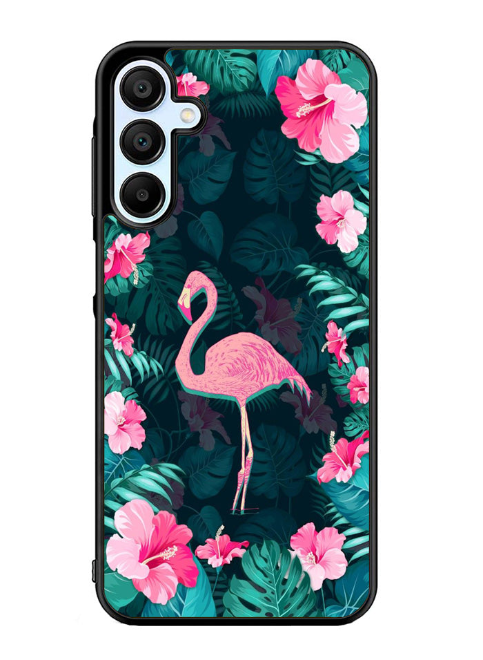 Flamingo And Flowers Samsung Galaxy A15 5G Case