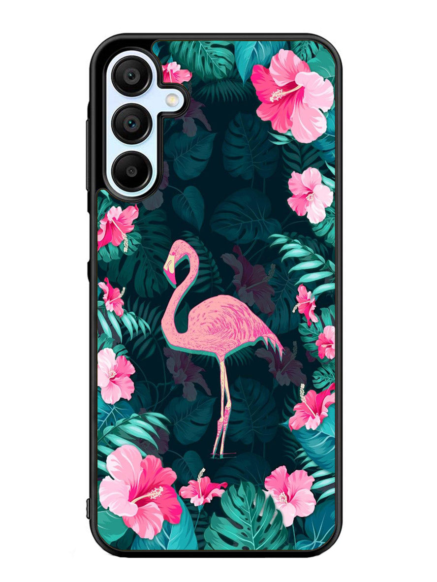 Flamingo And Flowers Samsung Galaxy A25 5G Case