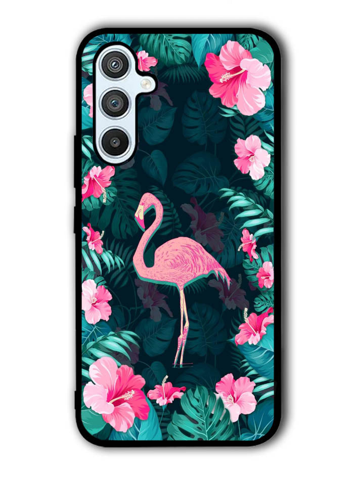 Flamingo And Flowers Samsung Galaxy A54 5G Case