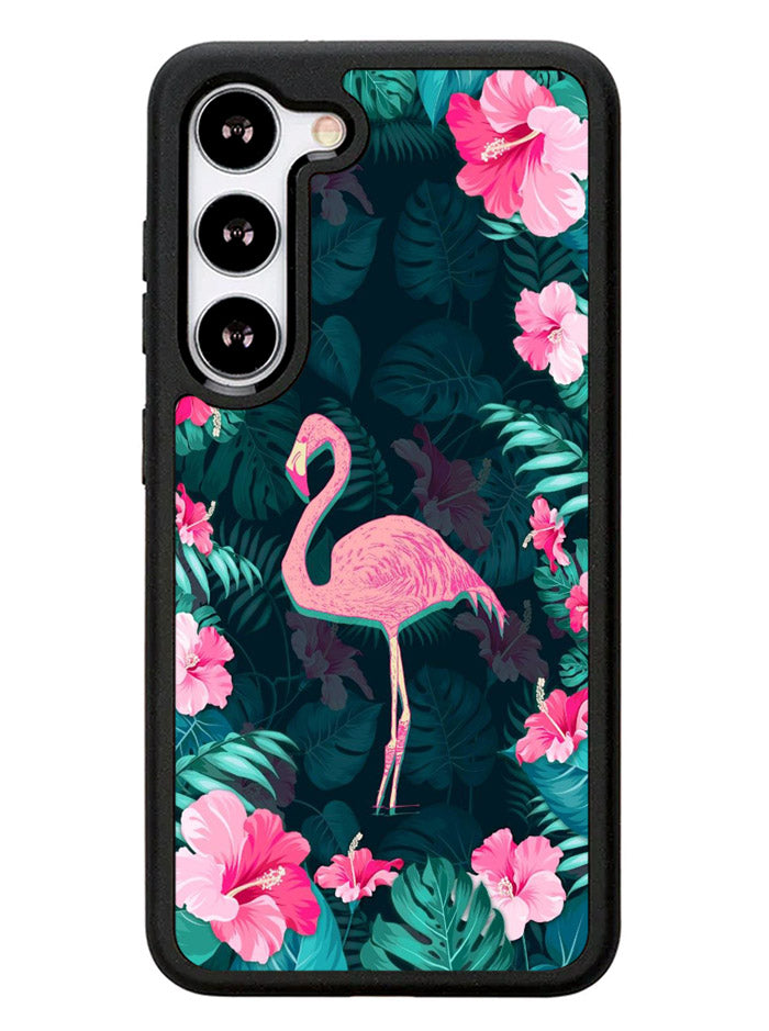 Flamingo And Flowers Samsung Galaxy S23 5G Case