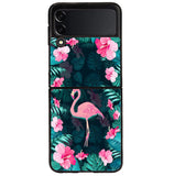 Flamingo And Flowers Samsung Galaxy Z Flip 4 5G 2022 Case