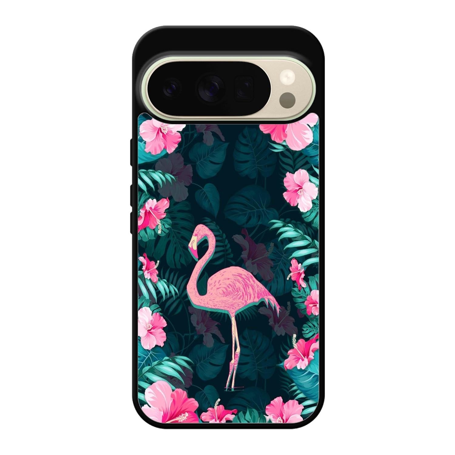 Flamingo And Flowers Google Pixel 10 Pro Case