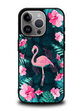 Flamingo And Flowers iPhone 16 Pro Max Case