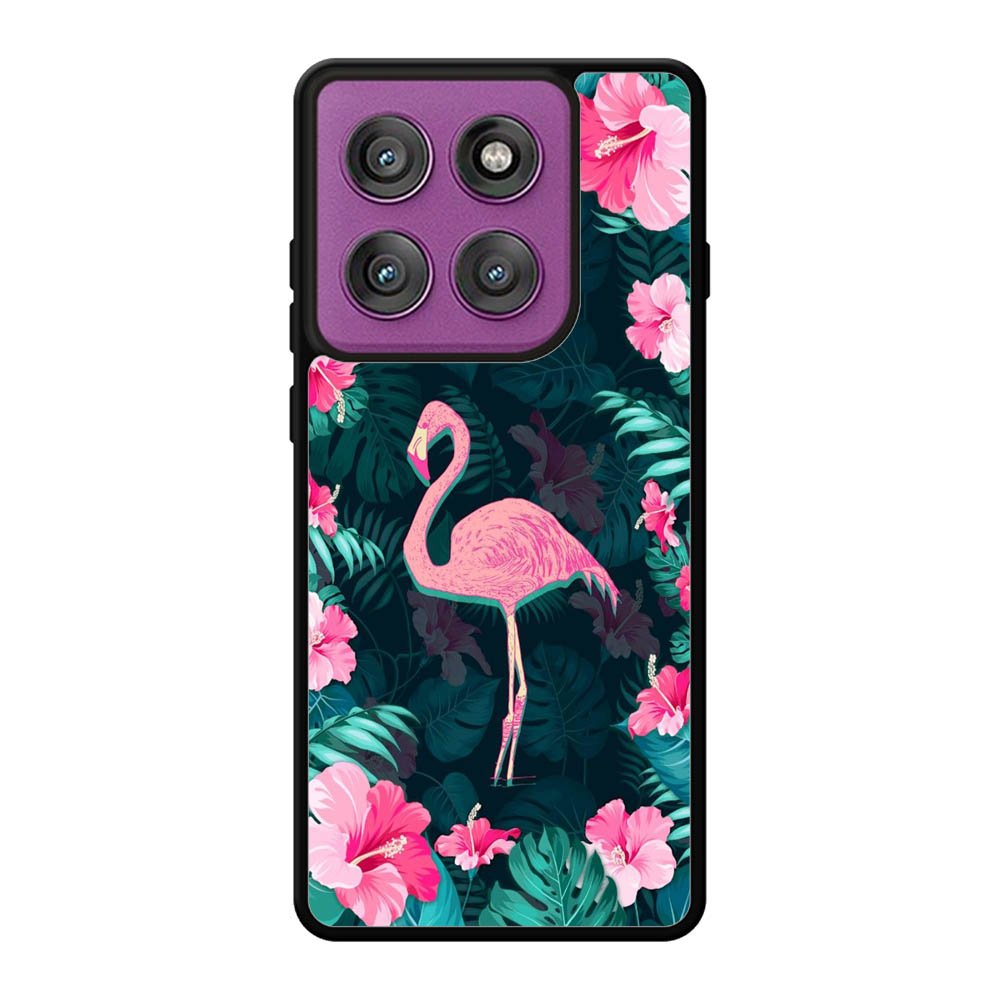 Flamingo And Flowers Motorola Moto Edge 60 Pro Case