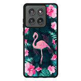 Flamingo And Flowers Motorola Moto Edge 2025 Case