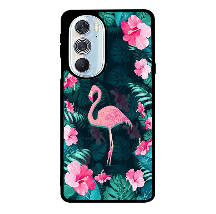 Flamingo And Flowers Motorola Moto Edge 2022 Case