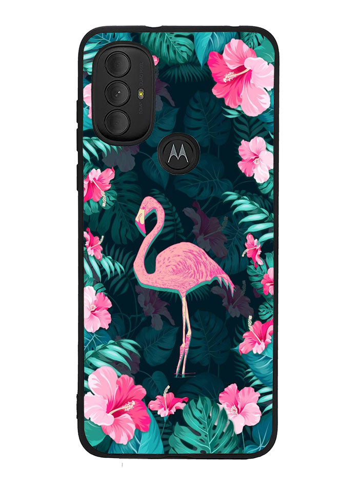 Flamingo And Flowers Motorola Moto G Pure 2021 , Moto G Power 2022 Case