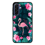 Flamingo And Flowers Samsung Galaxy A17 Case
