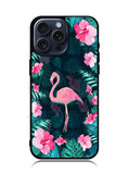 Flamingo And Flowers iPhone 15 Pro Max Case