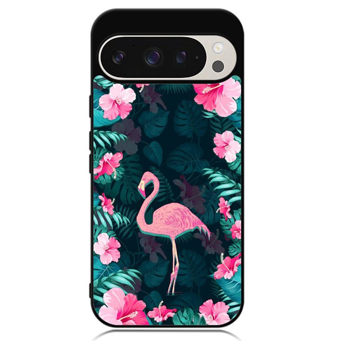Flamingo And Flowers Google Pixel 9 | Pixel 9 Pro Case
