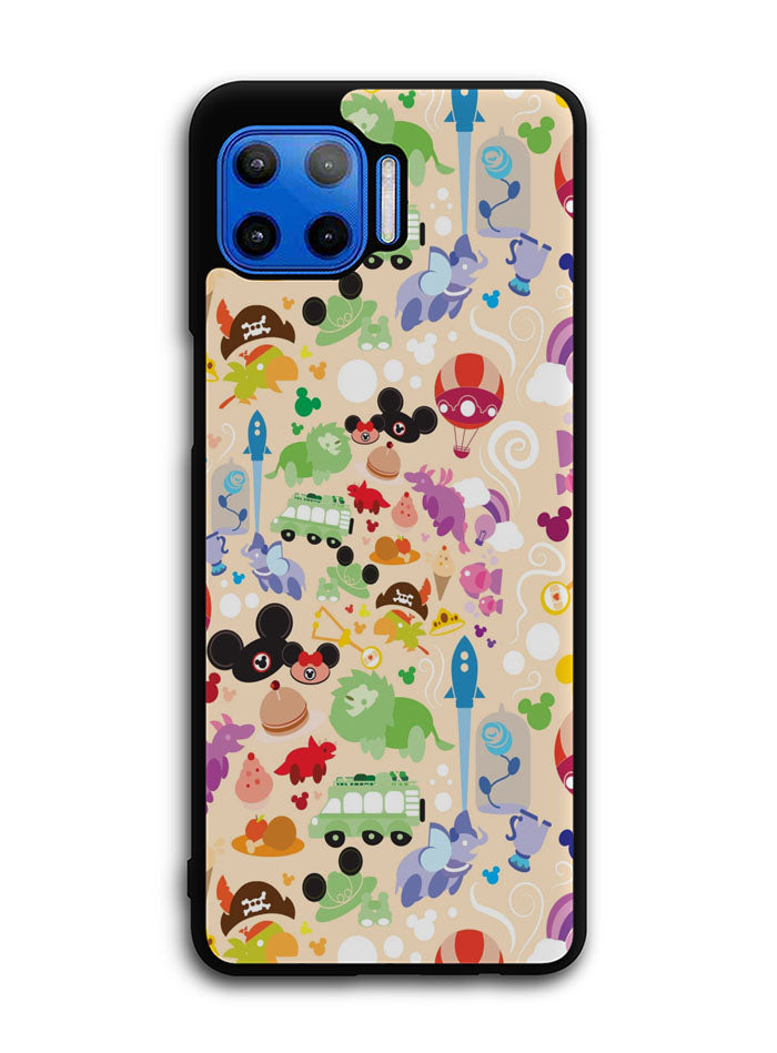 Cute Disney Background Motorola Moto One 5G Case , Moto One 5G UW Case , Moto G 5G Plus Case