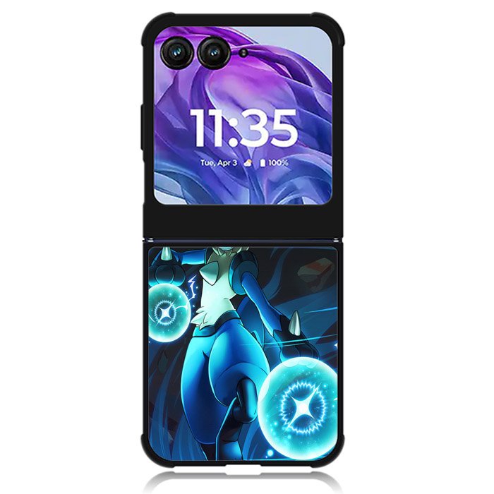 Pokemon Luxury Lucario Motorola Moto Razr Plus 2024 , Moto Razr+ 2024 Case