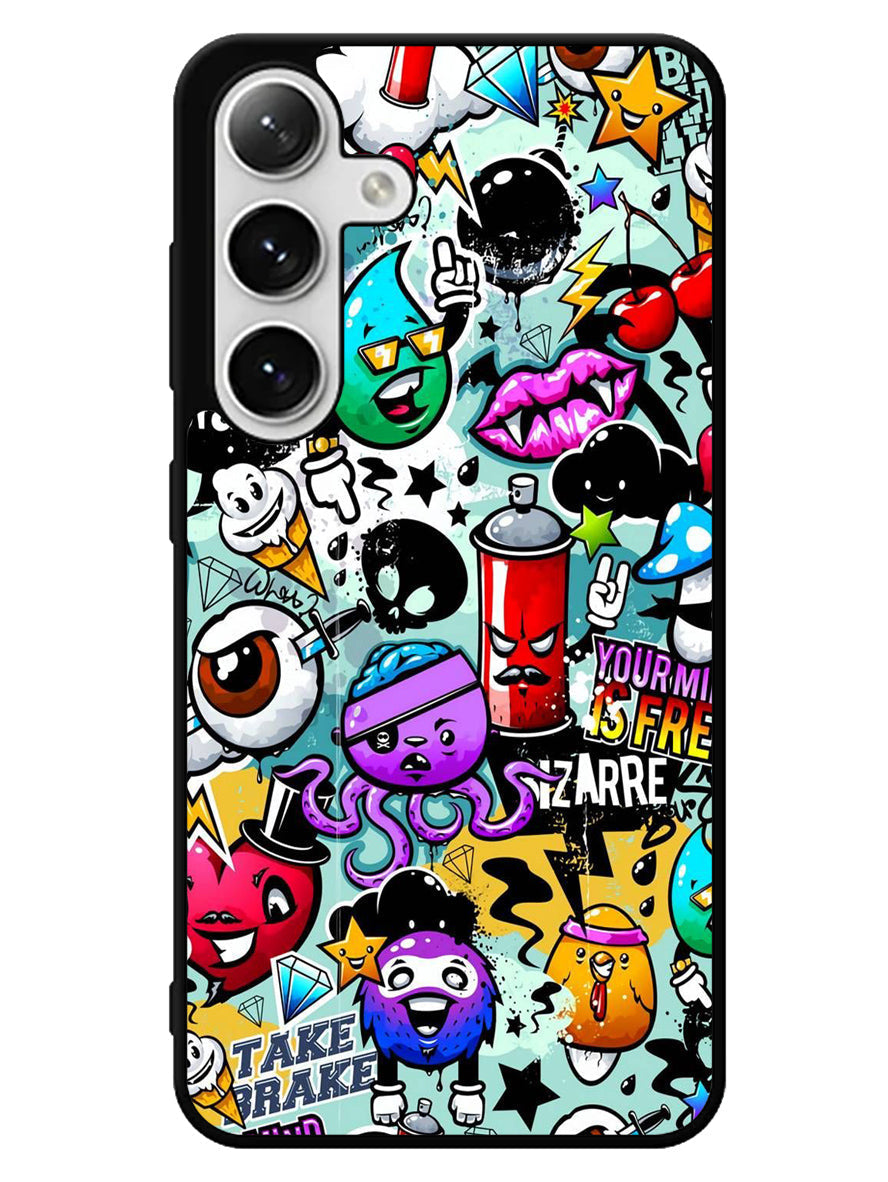 Cartoon Graffiti Samsung Galaxy S25 5G Case