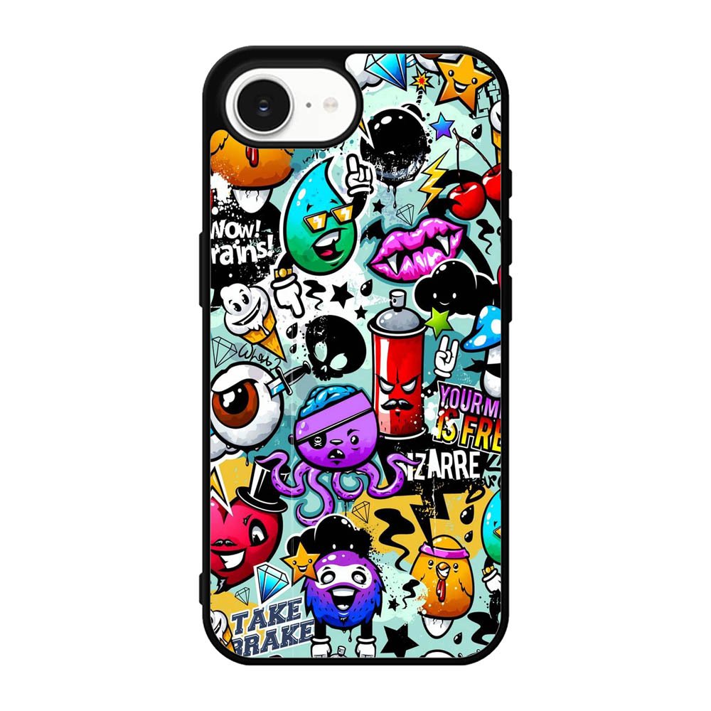 Cartoon Graffiti iPhone 17e Case